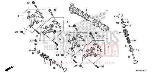CAMSHAFT/VALVE (FRONT) VFR1200XJ de 2018